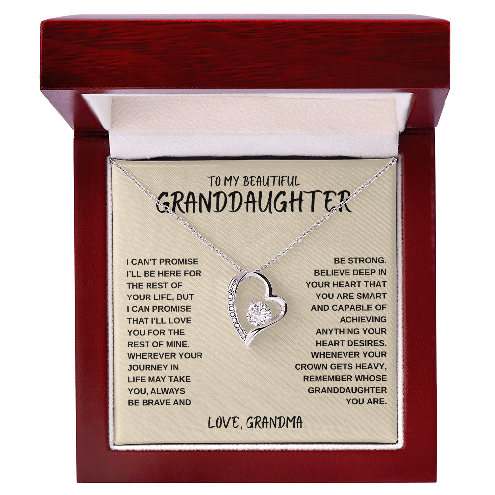 To My Beautiful Granddaughter | Forever Love Necklace