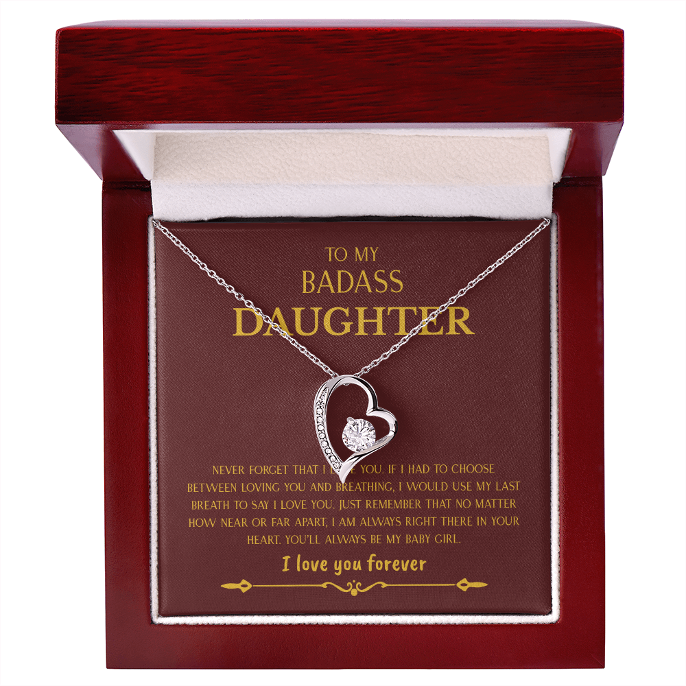To My Badass Daughter | Forever Love Necklace
