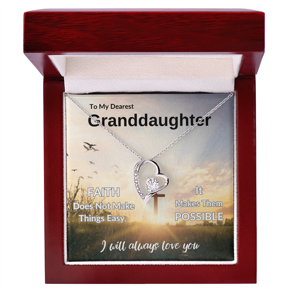 To My Dearest Granddaughter | Forever Love Necklace