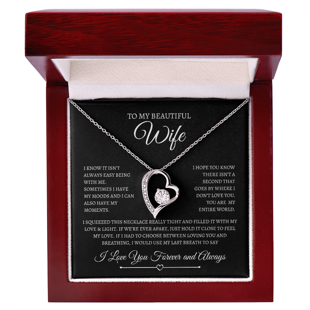 To My Beautiful Wife | Forever Love Necklace