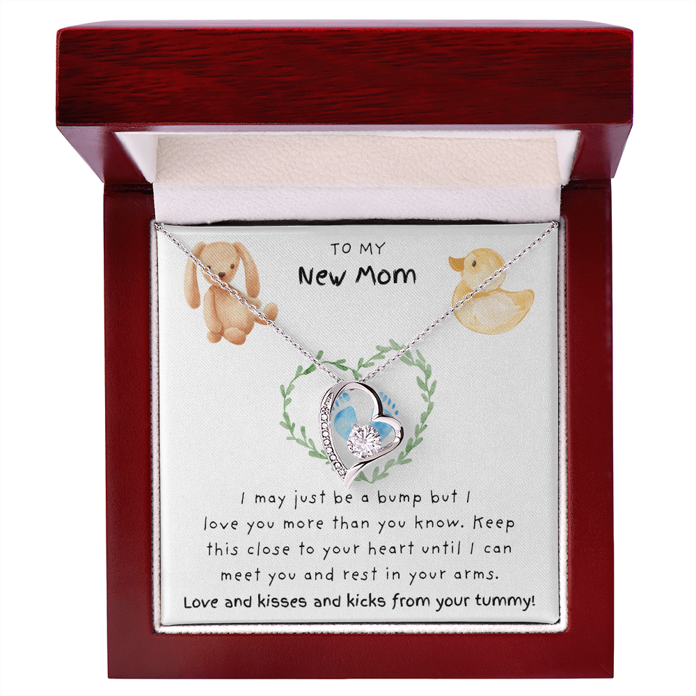 To My New Mom Blue | Forever Love Necklace