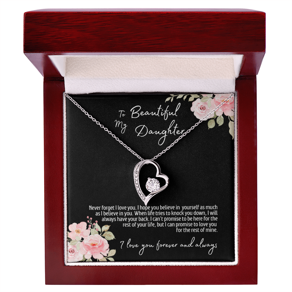 To My Beautiful Daughter | Forever Love Necklace