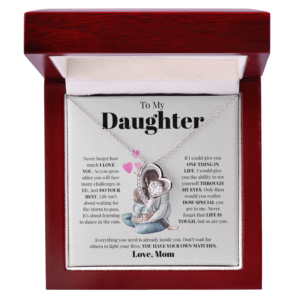 To My Daughter from Mom | Forever Love Necklace