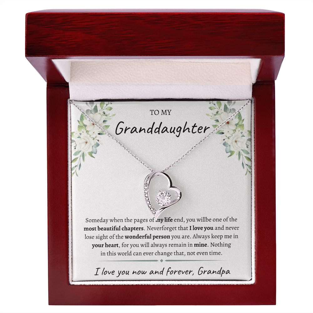 To My Granddaughter from Grandpa | Forever Love Necklace
