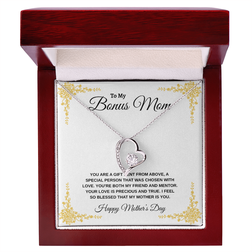 Bonus Mom Happy Mother's Day | Forever Love Necklace