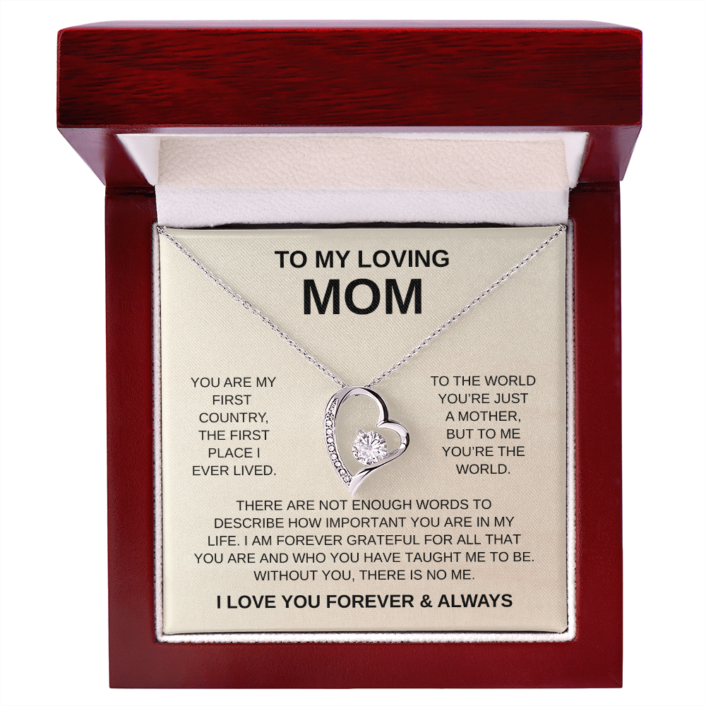 To My Loving Mom | Forever Love Necklace