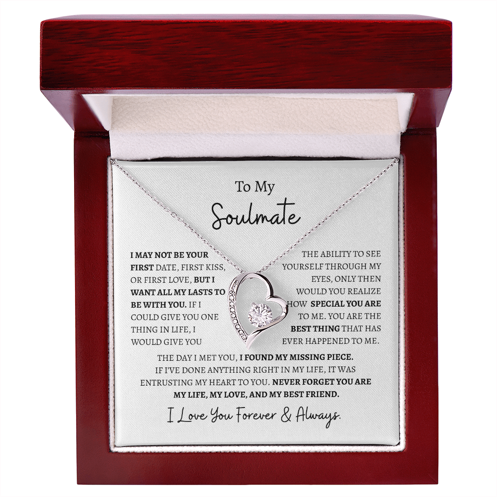 To My Soulmate "I Love You Forever & Always" | Forever Love Necklace