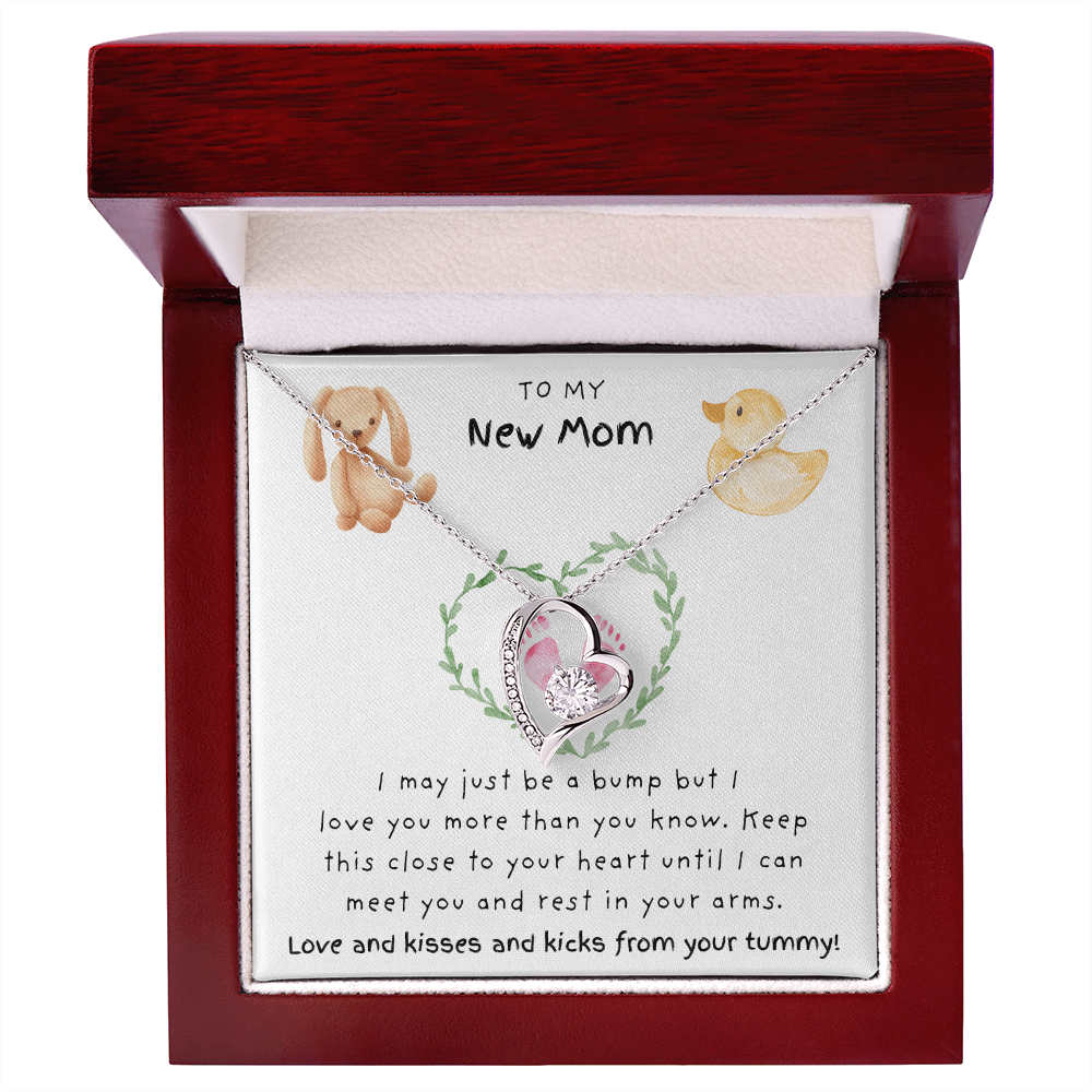 To My New Mom Pink | Forever Love Necklace