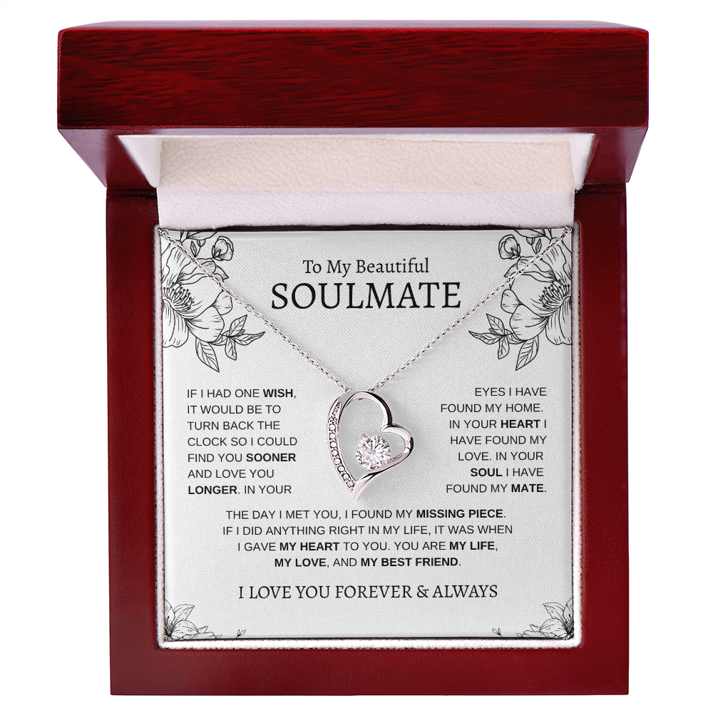 To My Beautiful SOULMATE | Forever Love Necklace