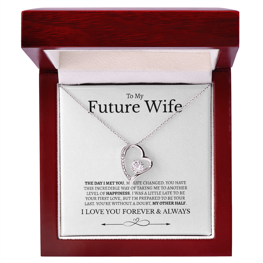 To My Future Wife I love you Forever & Always | Forever Love Necklace