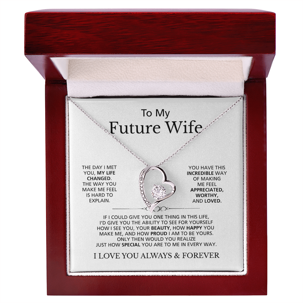 To My Future Wife I Love You Always & Forever | Forever Love Necklace