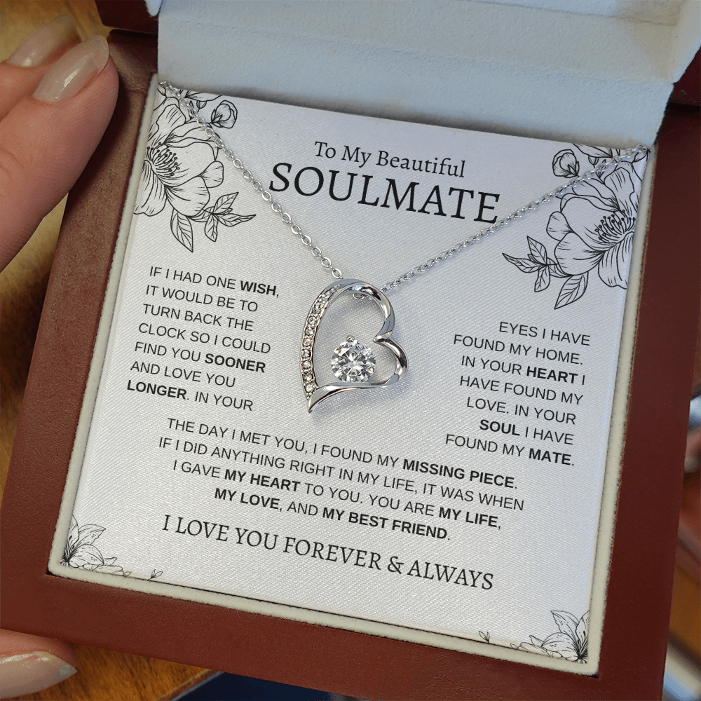 To My Beautiful SOULMATE | Forever Love Necklace