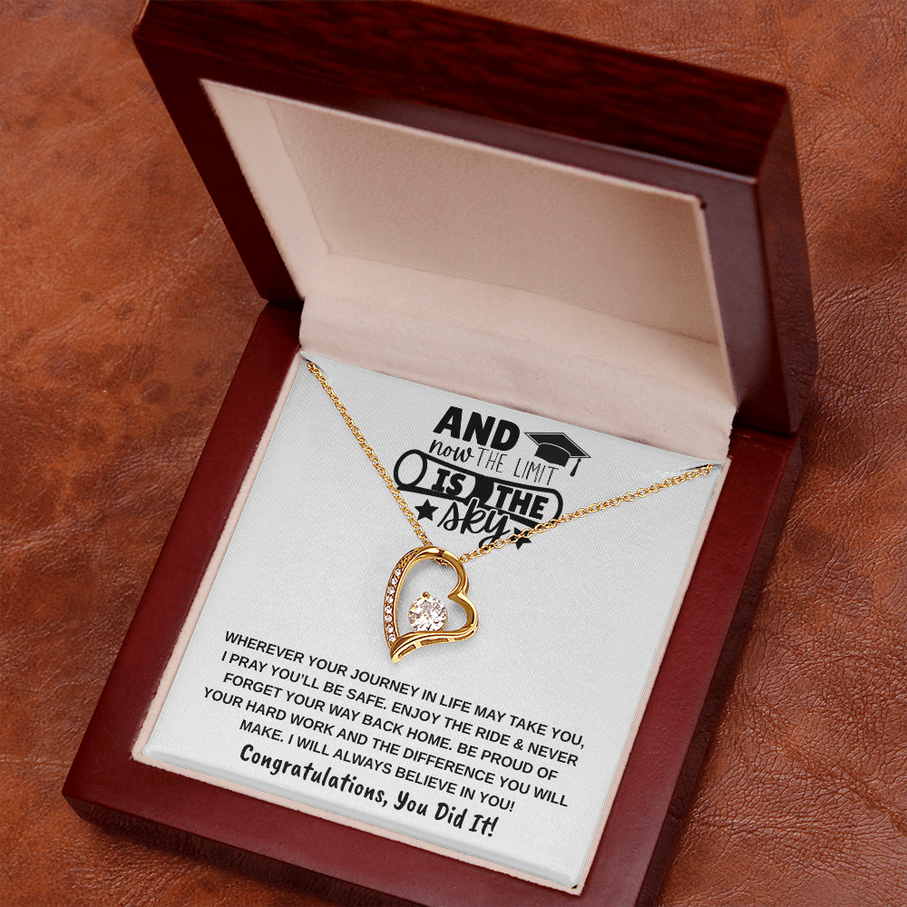 The Limit Is the Sky Graduation | Forever Love Necklace