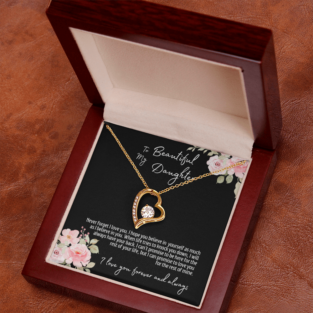 To My Beautiful Daughter | Forever Love Necklace