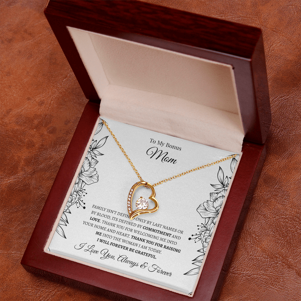 To My Bonus Mom | Forever Love Necklace