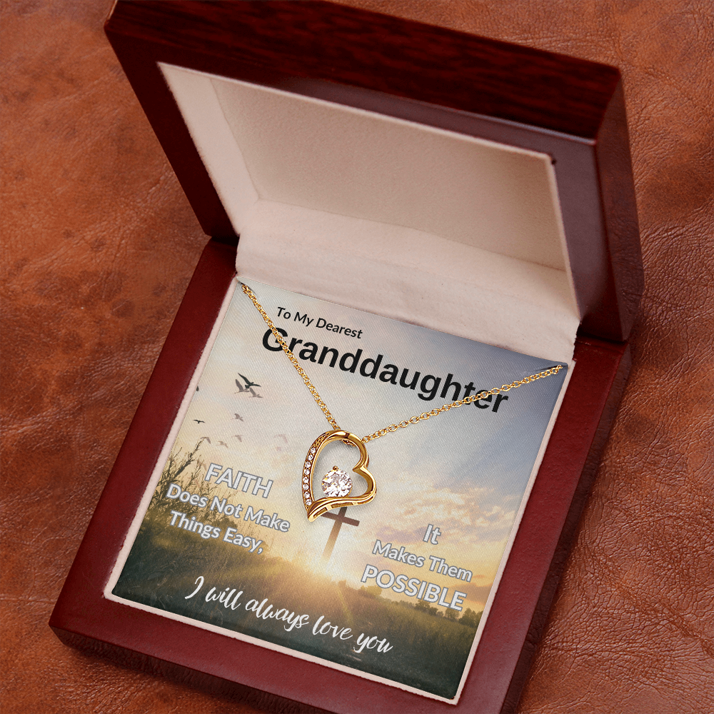 To My Dearest Granddaughter | Forever Love Necklace