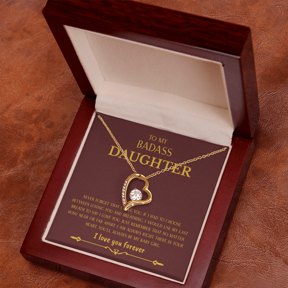 To My Badass Daughter | Forever Love Necklace
