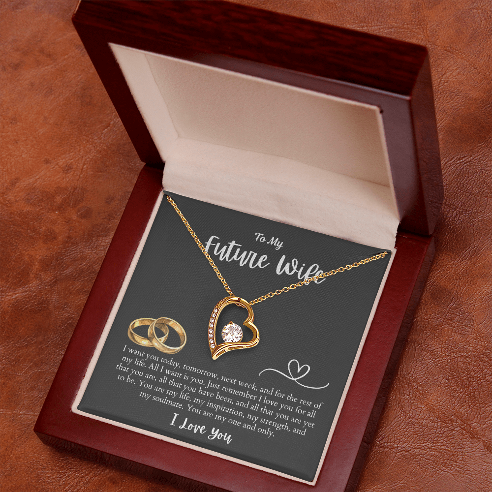 To My Future Wife All I want is You | Forever Love Necklace