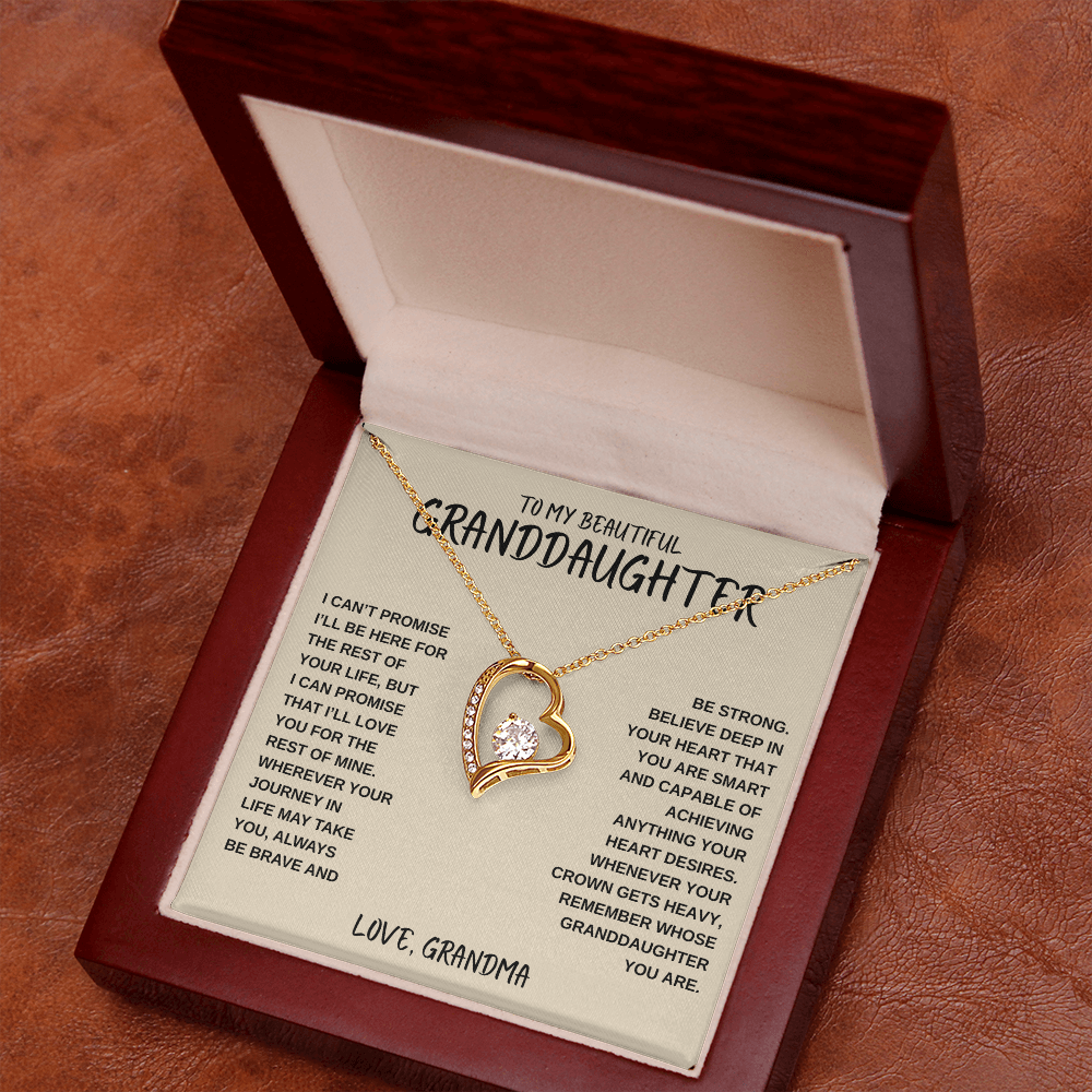 To My Beautiful Granddaughter | Forever Love Necklace