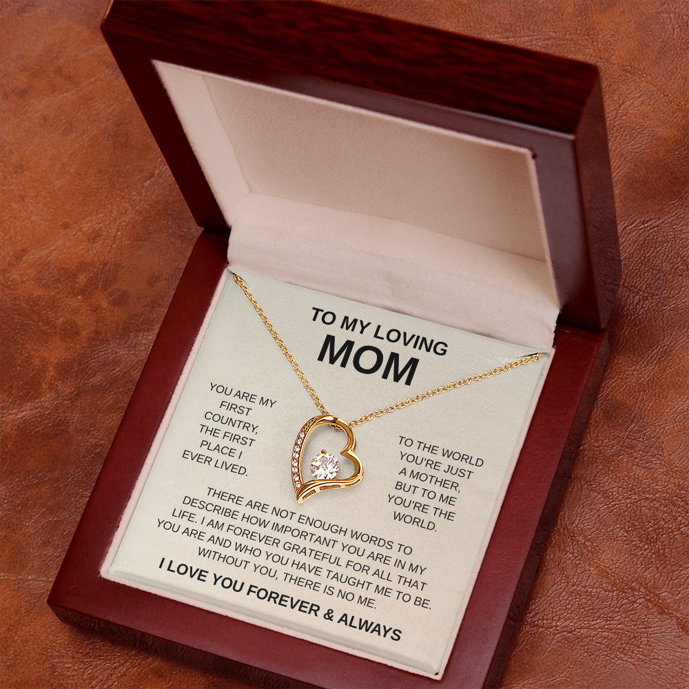To My Loving Mom | Forever Love Necklace