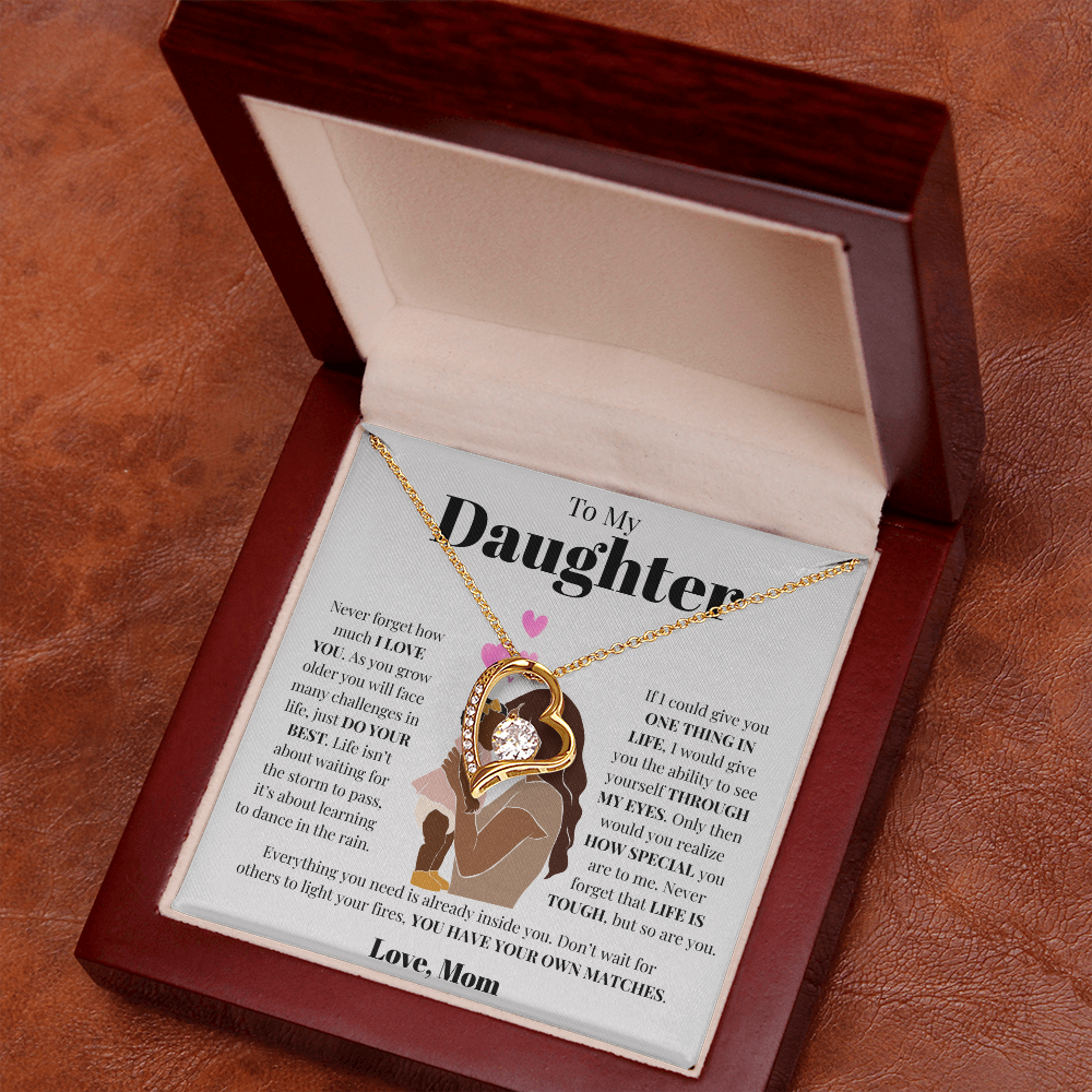 To My Daughter from Mom | Forever Love Necklace