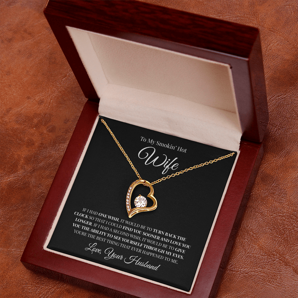 To My Smokin' Hot Wife | Forever Love Necklace
