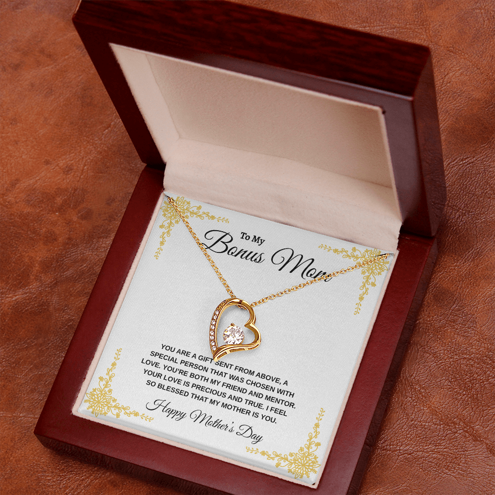 Bonus Mom Happy Mother's Day | Forever Love Necklace