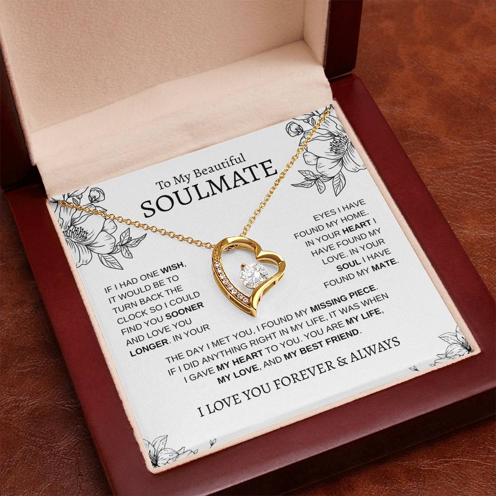 To My Beautiful SOULMATE | Forever Love Necklace