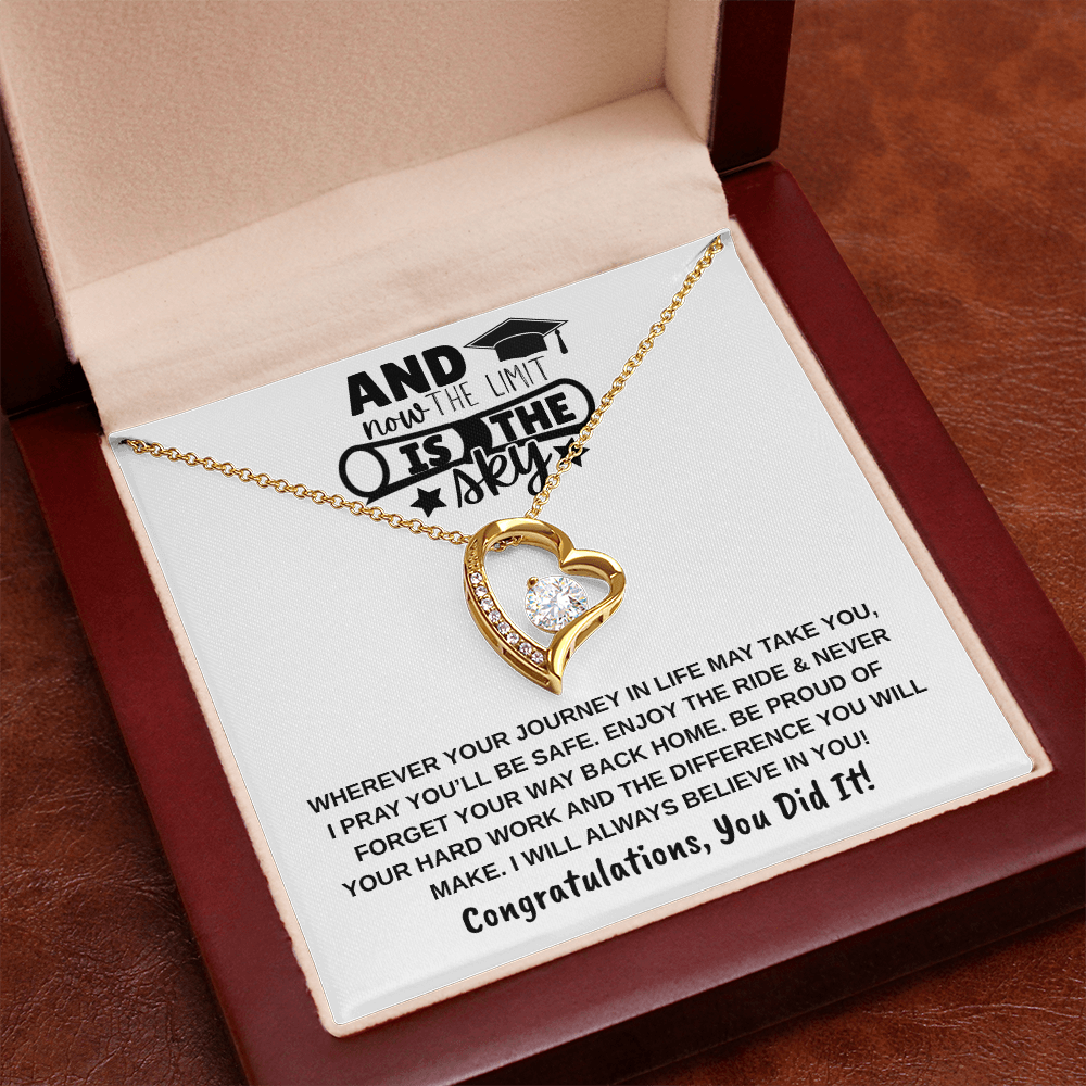 The Limit Is the Sky Graduation | Forever Love Necklace
