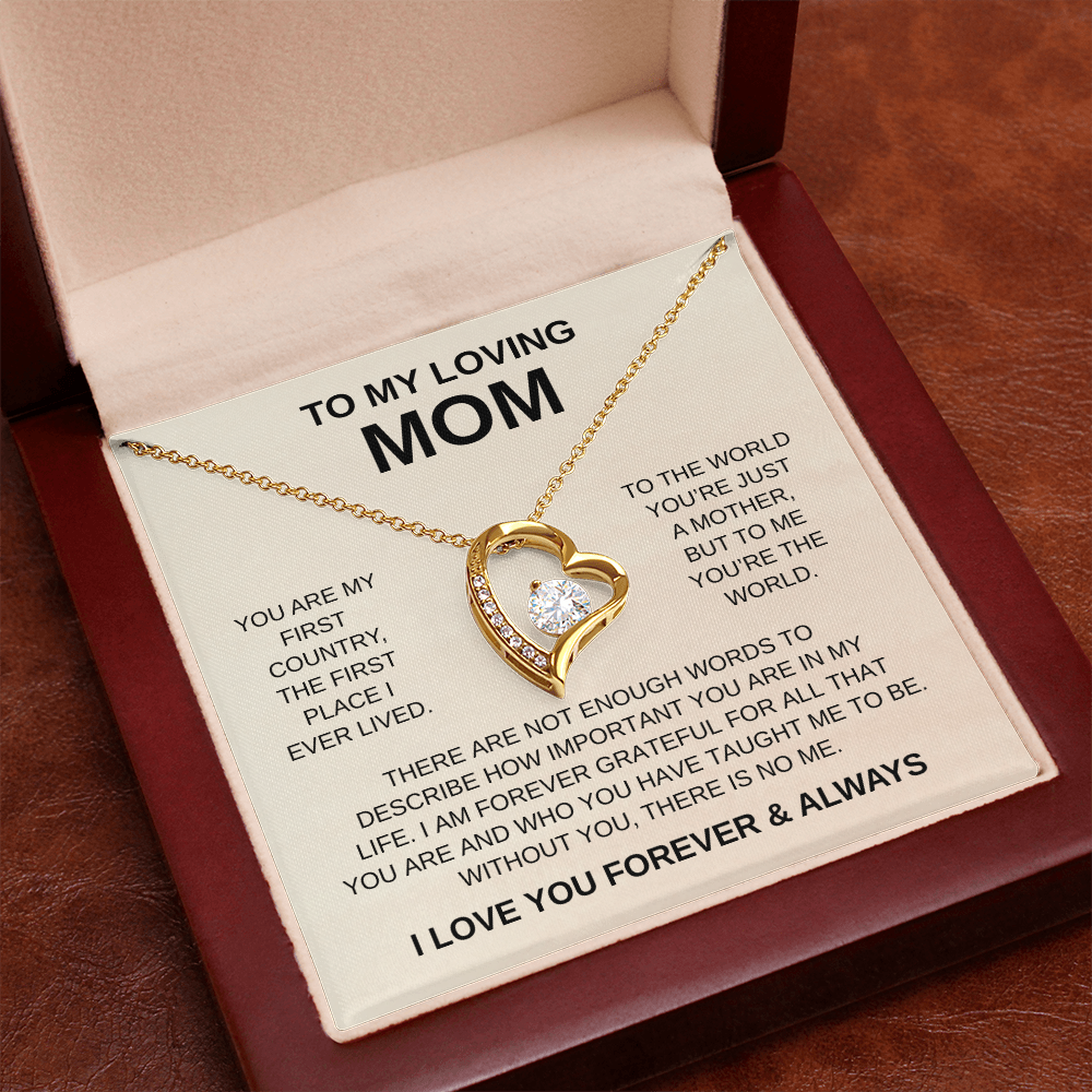 To My Loving Mom | Forever Love Necklace