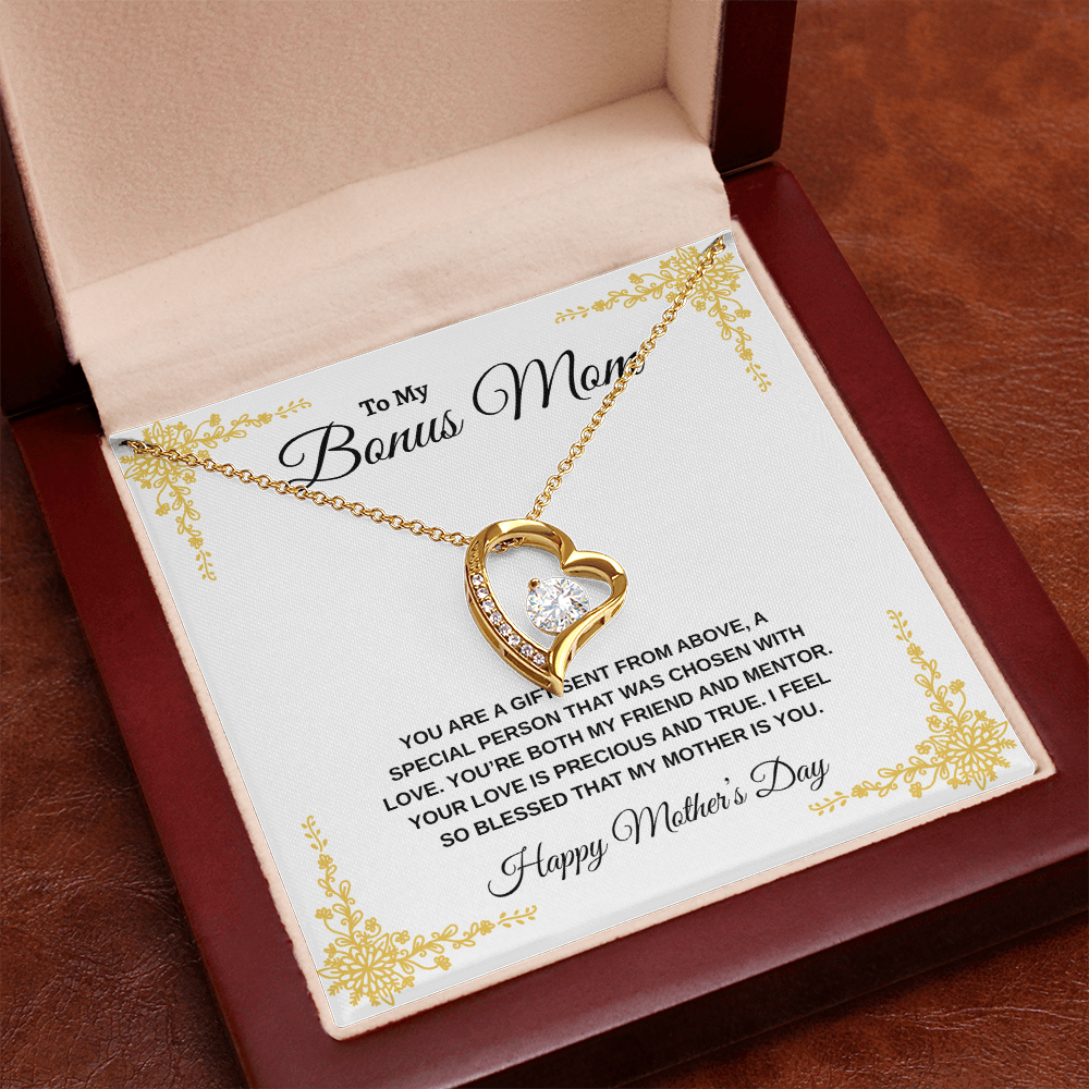 Bonus Mom Happy Mother's Day | Forever Love Necklace