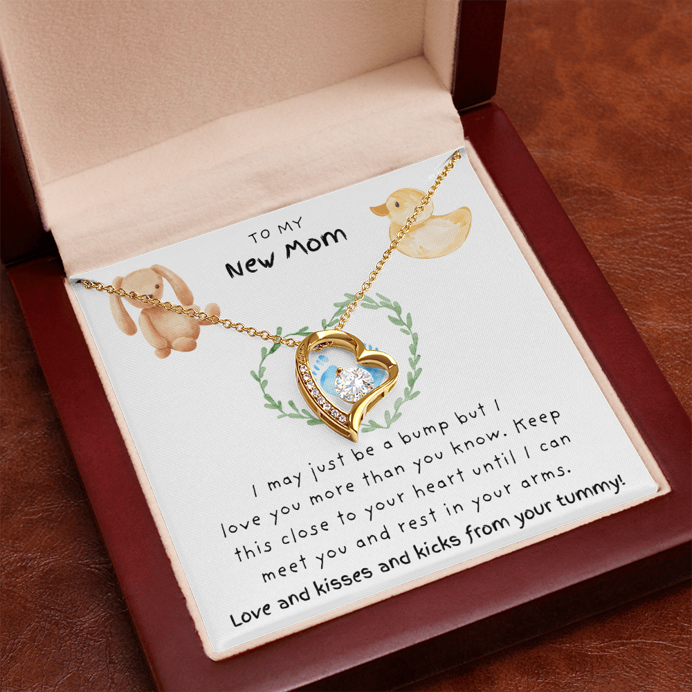 To My New Mom Blue | Forever Love Necklace