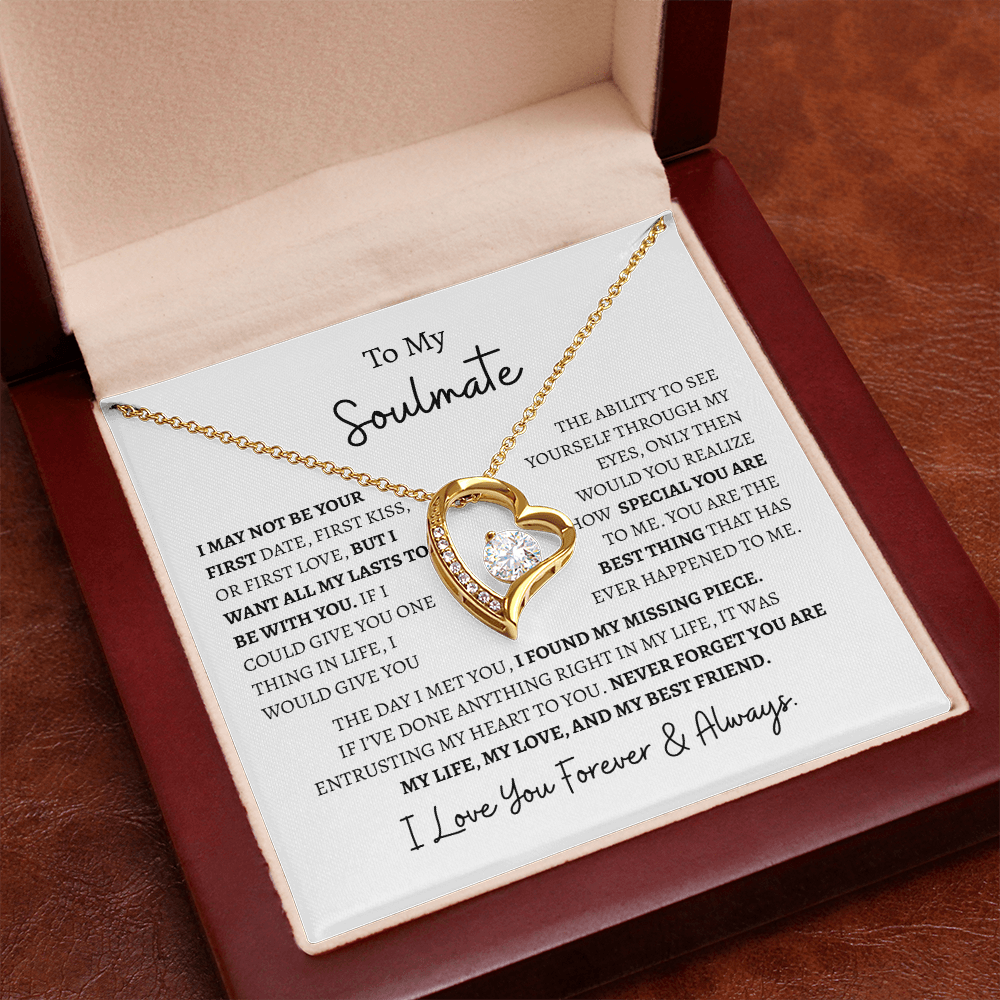 To My Soulmate "I Love You Forever & Always" | Forever Love Necklace