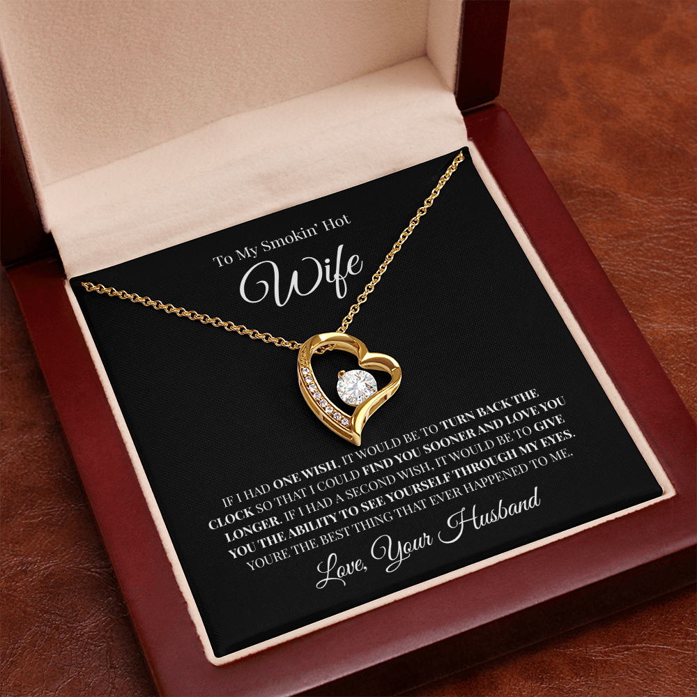 To My Smokin' Hot Wife | Forever Love Necklace