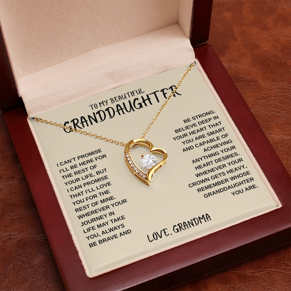 To My Beautiful Granddaughter | Forever Love Necklace