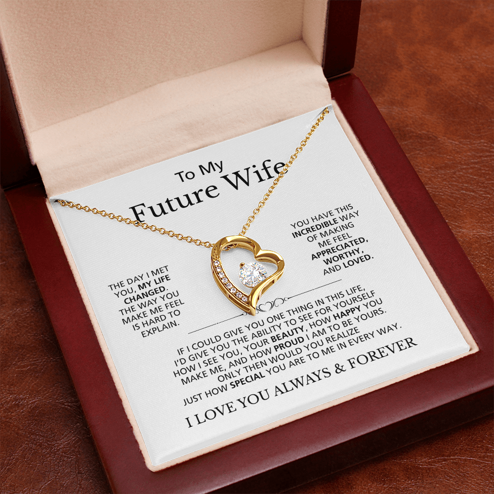 To My Future Wife I Love You Always & Forever | Forever Love Necklace