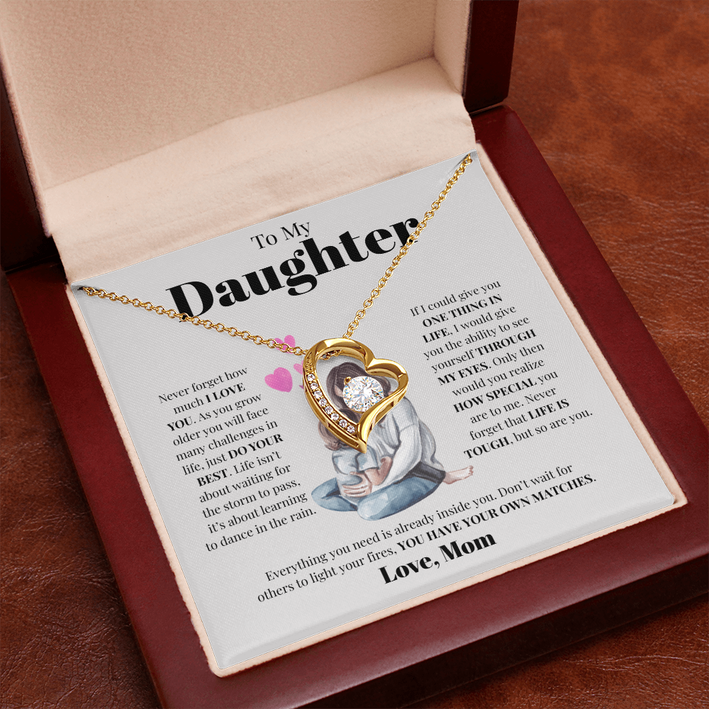 To My Daughter from Mom | Forever Love Necklace