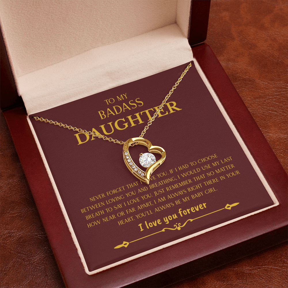 To My Badass Daughter | Forever Love Necklace