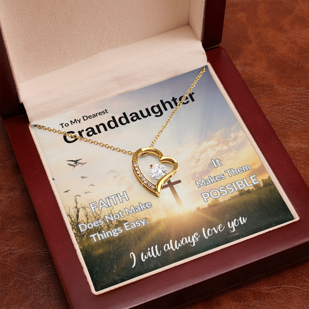 To My Dearest Granddaughter | Forever Love Necklace