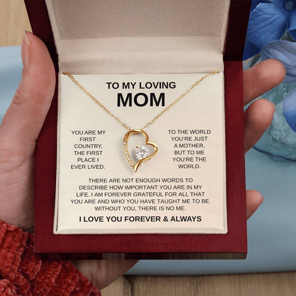 To My Loving Mom | Forever Love Necklace