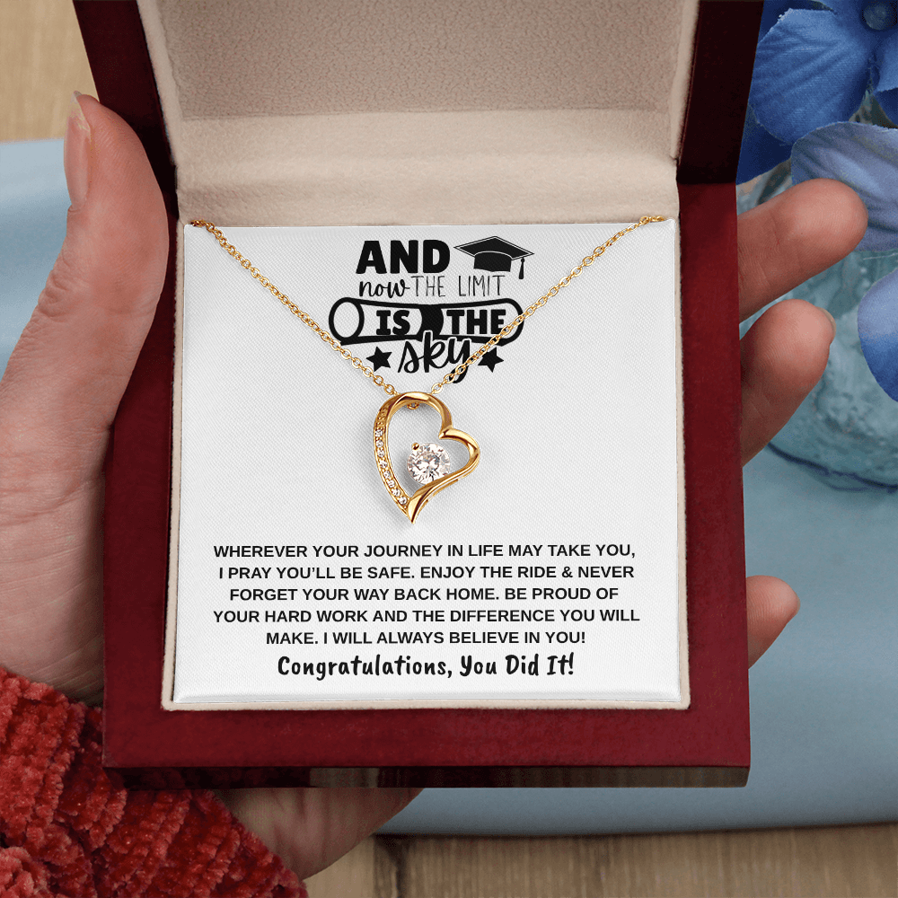 The Limit Is the Sky Graduation | Forever Love Necklace