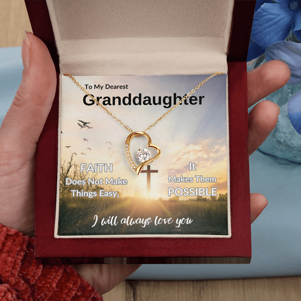 To My Dearest Granddaughter | Forever Love Necklace