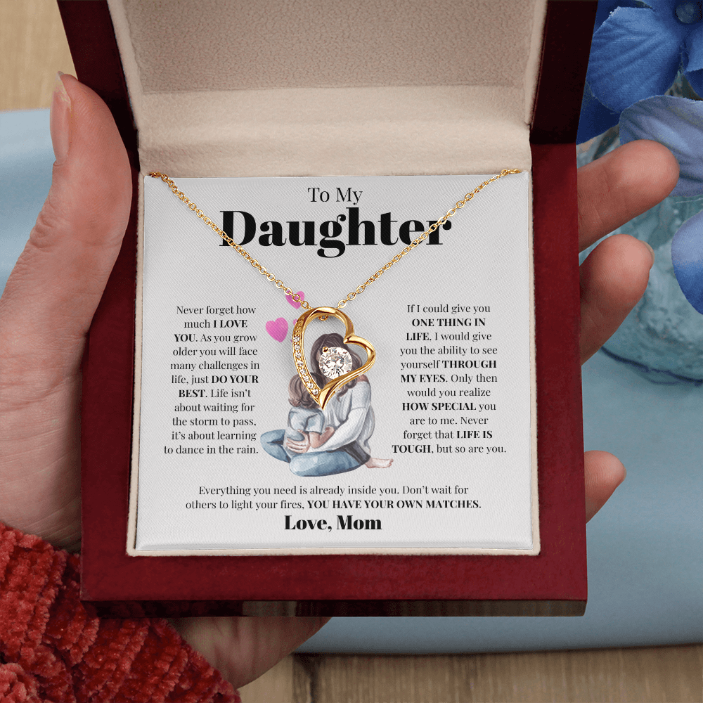 To My Daughter from Mom | Forever Love Necklace