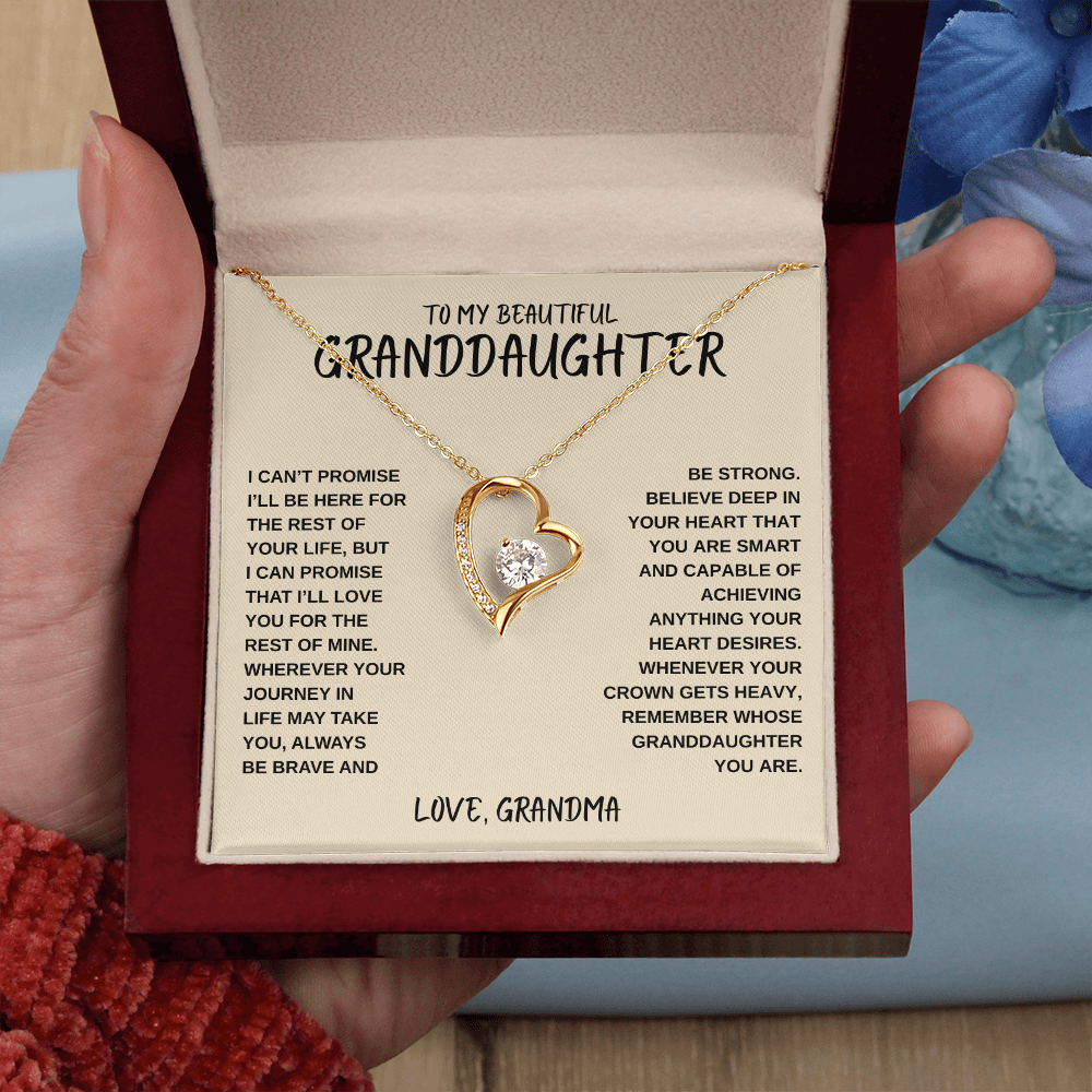 To My Beautiful Granddaughter | Forever Love Necklace