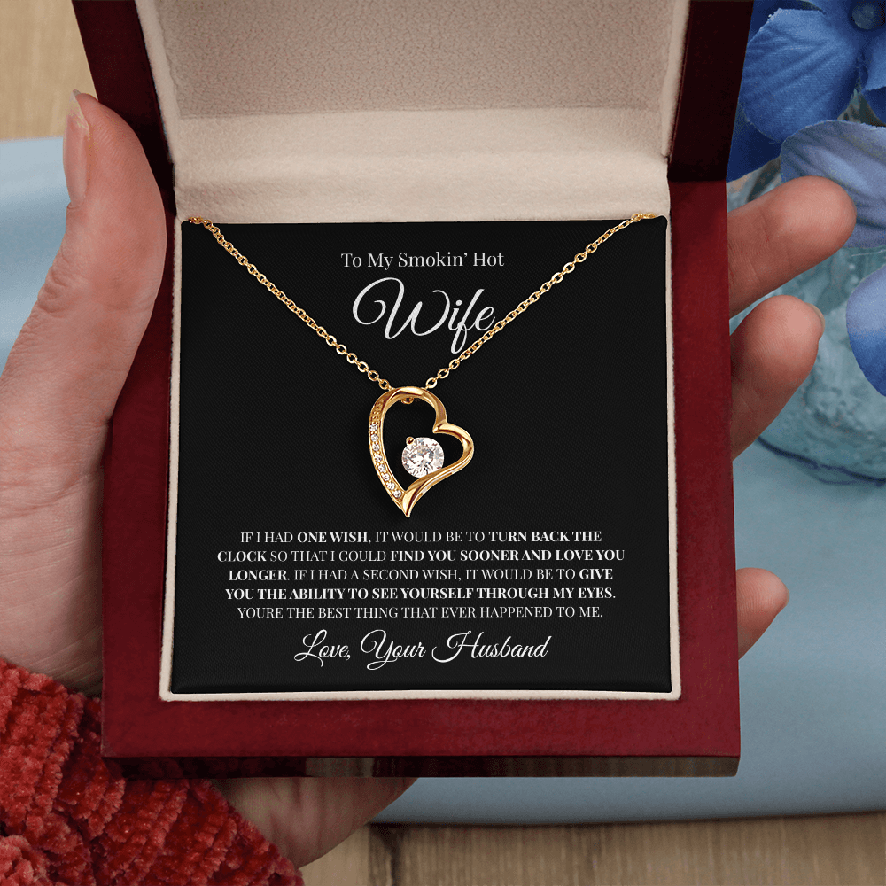 To My Smokin' Hot Wife | Forever Love Necklace