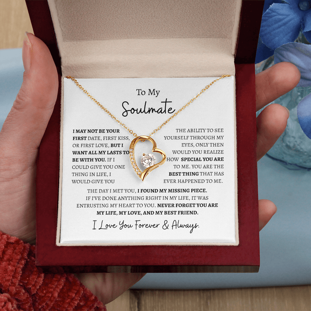 To My Soulmate "I Love You Forever & Always" | Forever Love Necklace