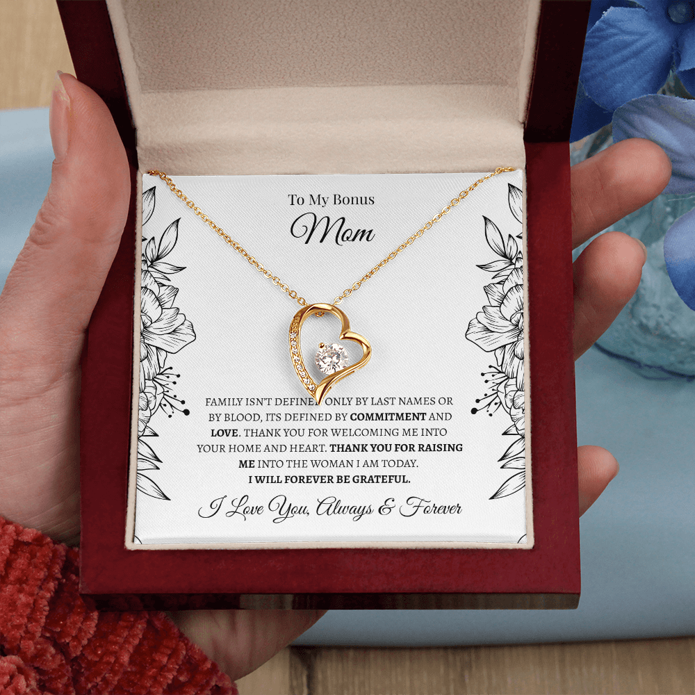 To My Bonus Mom | Forever Love Necklace