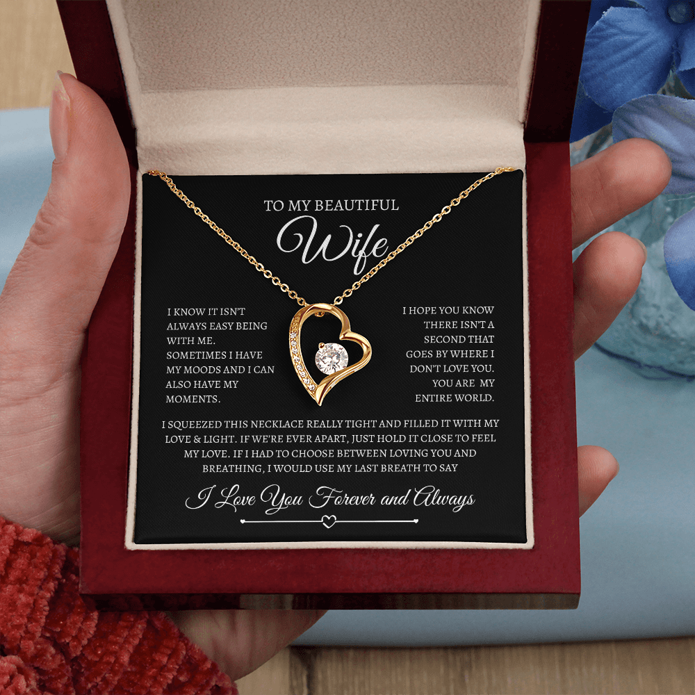 To My Beautiful Wife | Forever Love Necklace