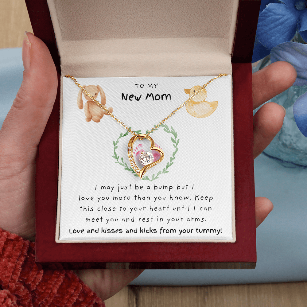 To My New Mom Pink | Forever Love Necklace