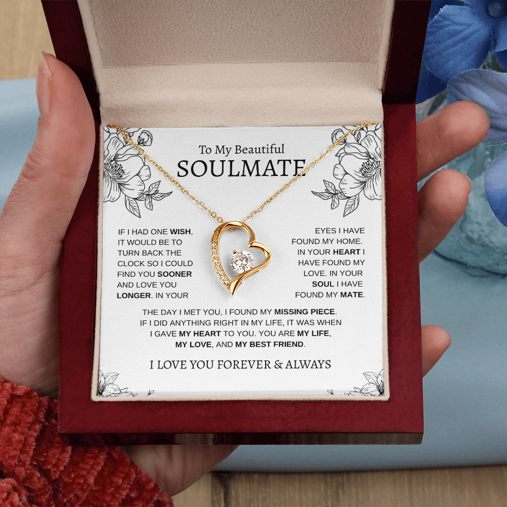 To My Beautiful SOULMATE | Forever Love Necklace